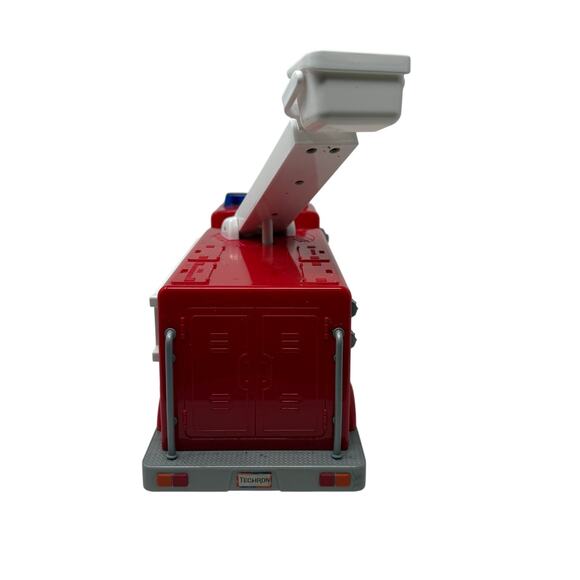 Chevron Cars Fuller Fire Truck No.42 Red Ladder Toy Vehicle Y2K Collectible - Picture 4 of 10